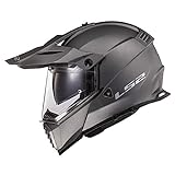 LS2 Helmets Blaze Adventure Helmet (Matte Titanium -...
