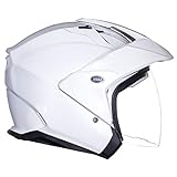 Bell Mag-9 Open Face Motorcycle Helmet (Solid Gloss Pearl...