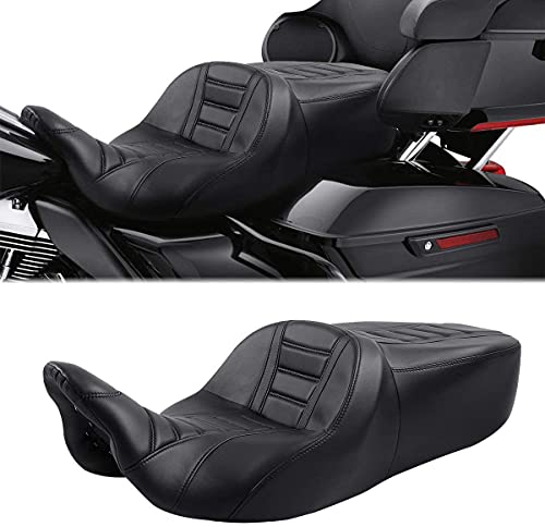 C.C. RIDER Black Motorcycle Seat - Motorcycle Seat Cushion...