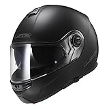LS2 Helmets Modular Strobe Helmet (Matte Black - X-Large)