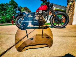 cleaning motorcycle windsheild