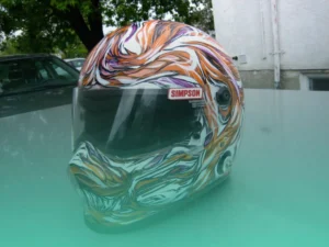 customized motorcycle helmet