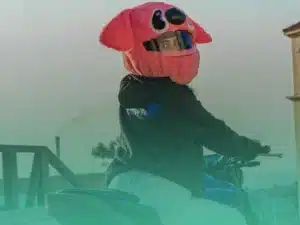 pink helmet cover