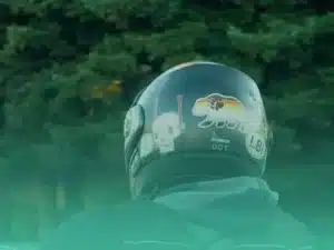 stickers on helmet